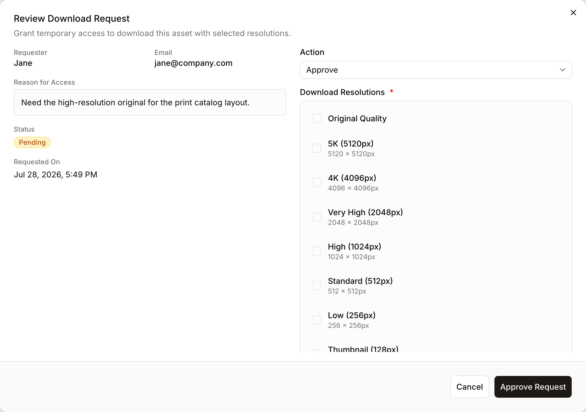 Review Dialog