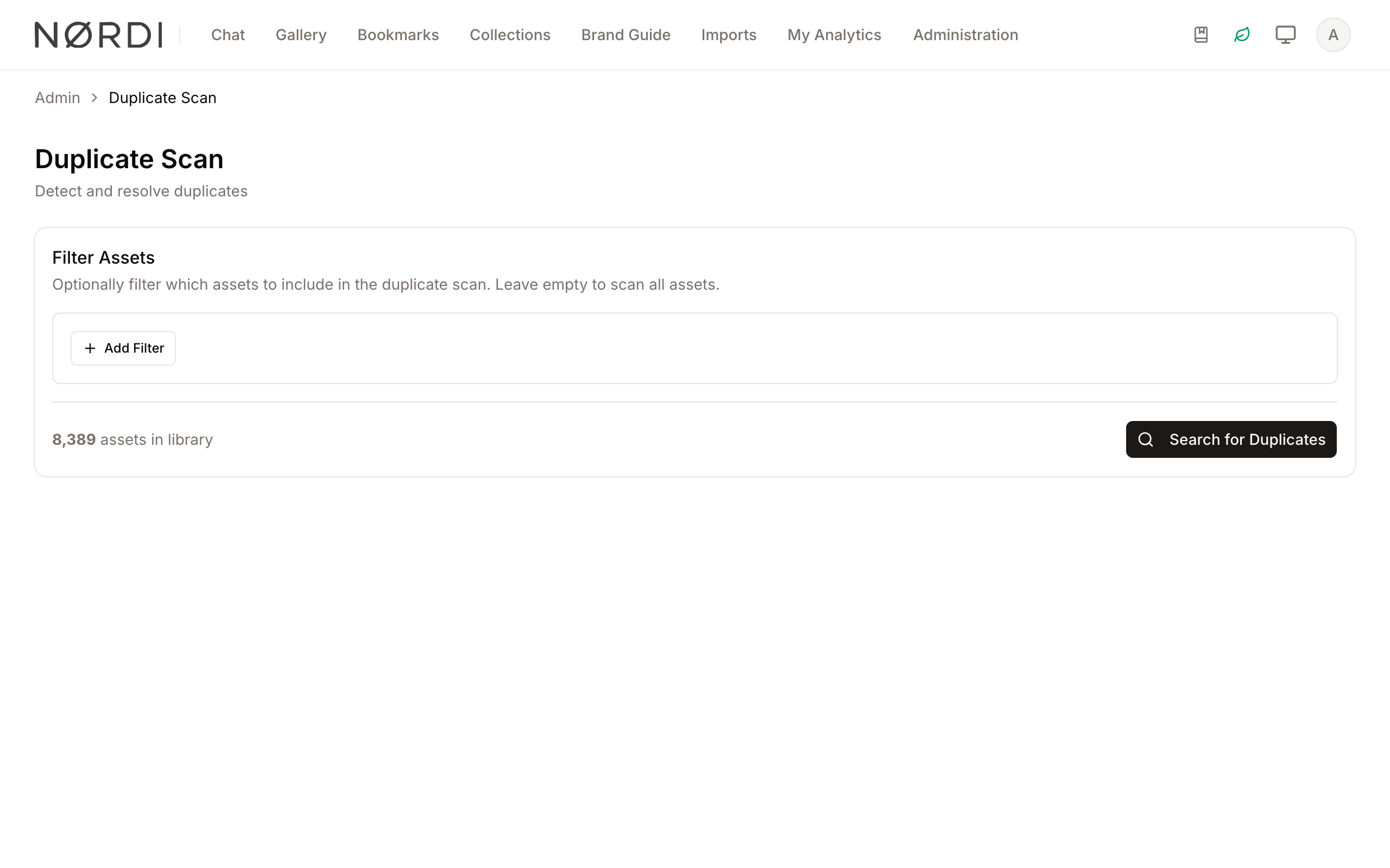 Duplicate Scan overview