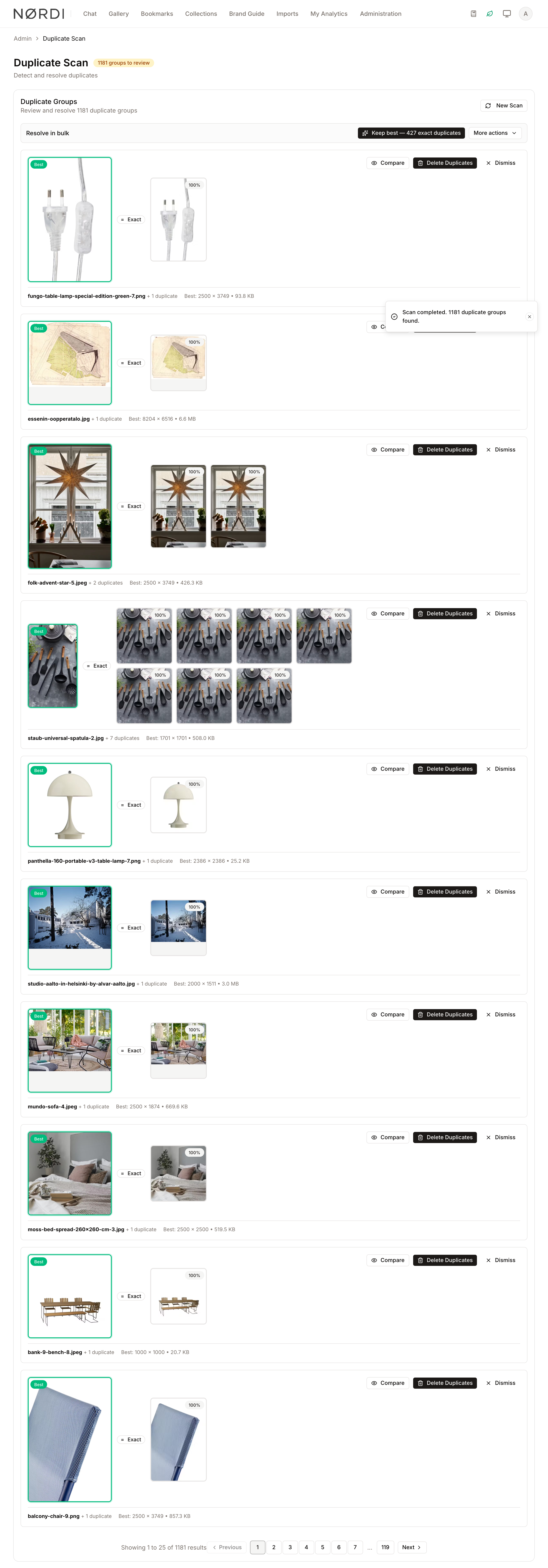 Duplicate Group Review