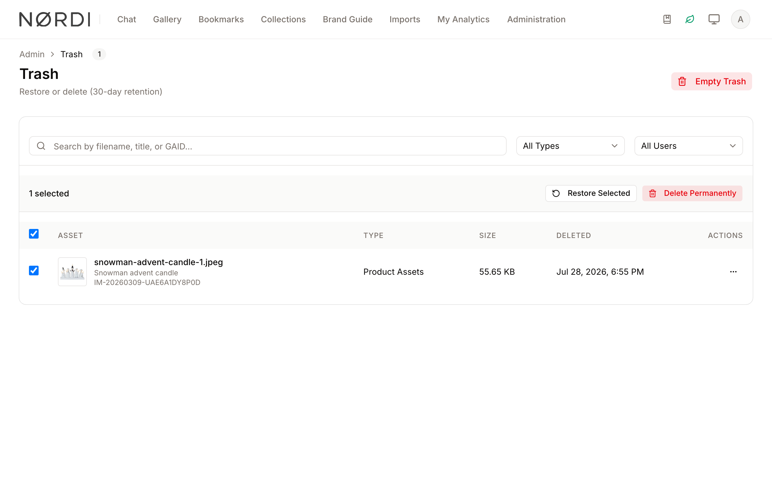 Bulk Actions