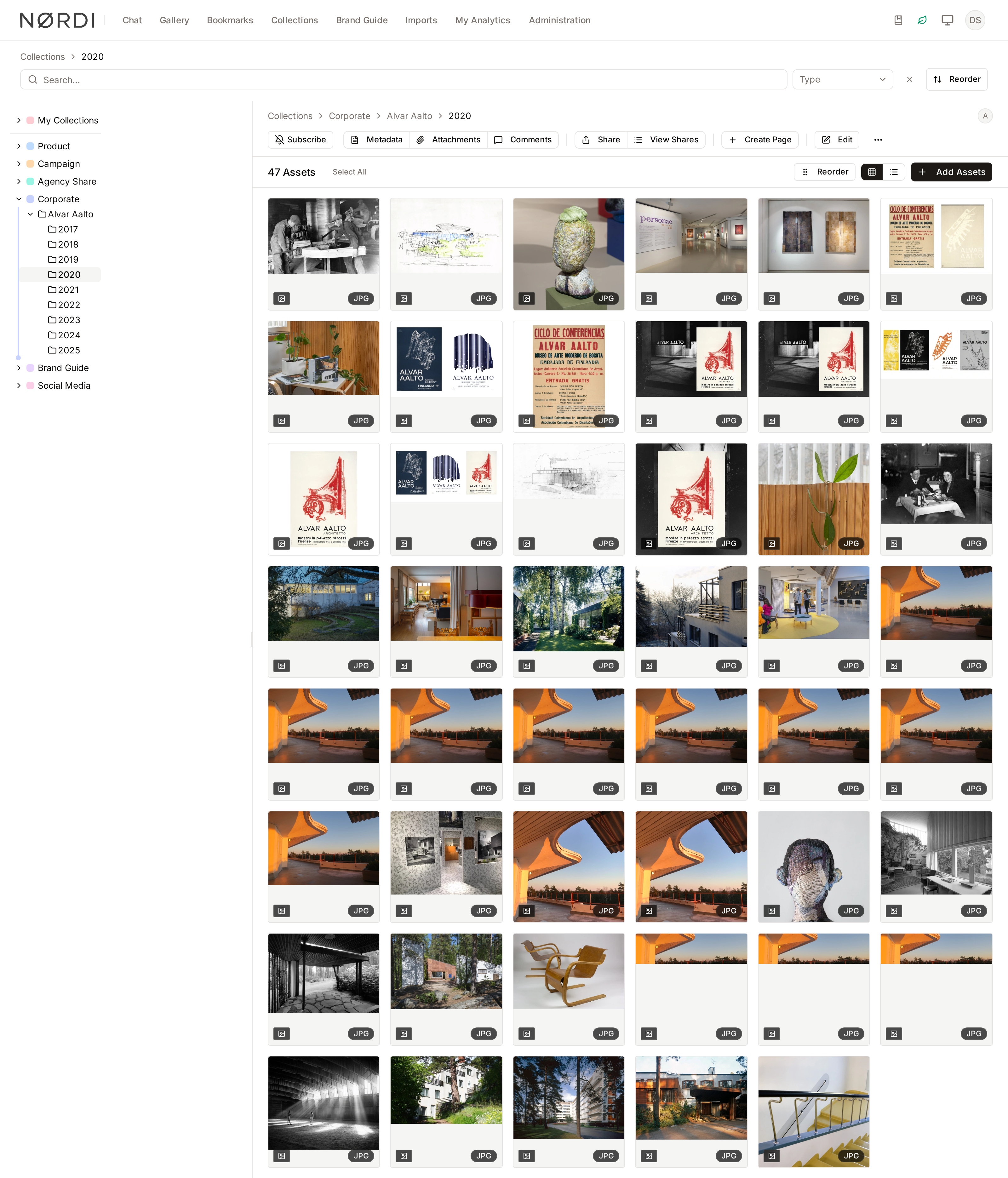 A Freedam collection page listing a product range, the building block of a dealer catalog