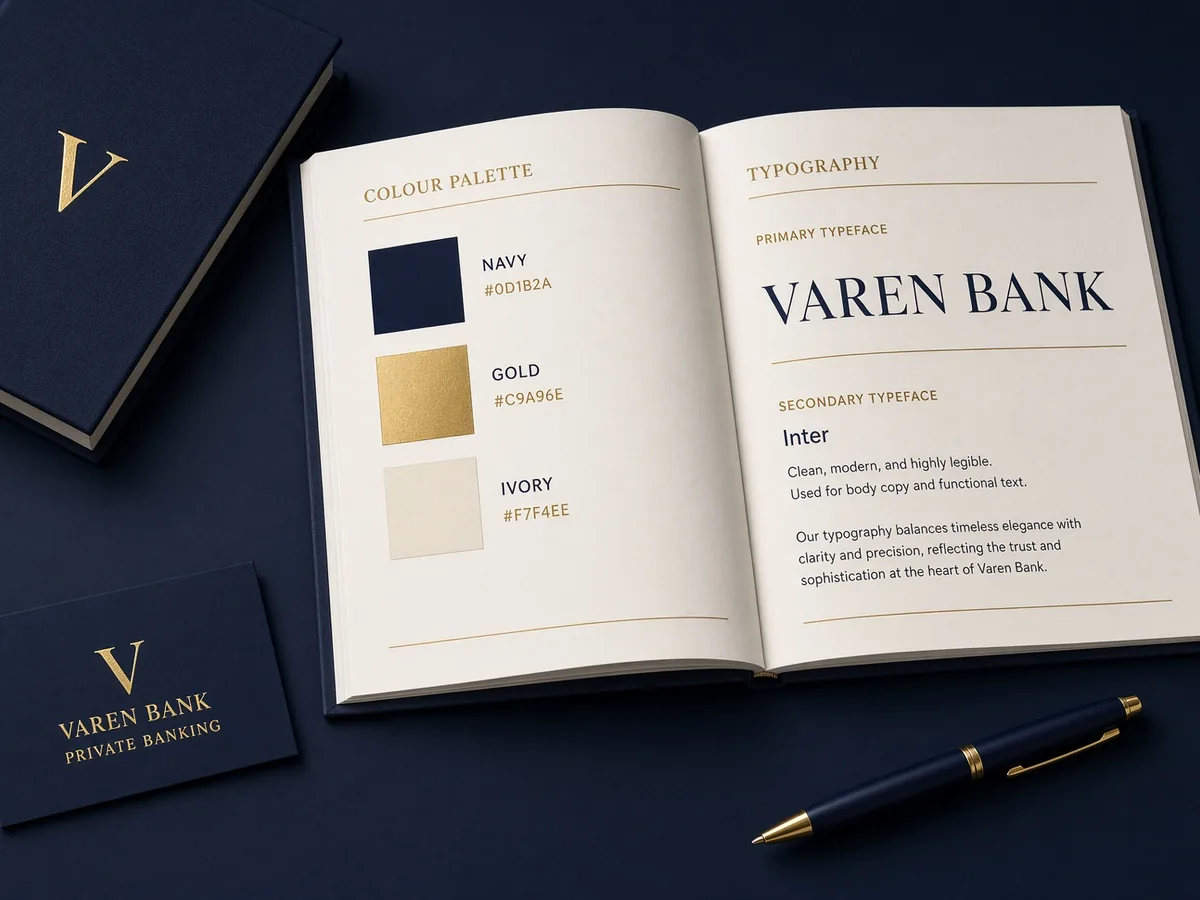 Guidelines inside the Varen Bank brand center